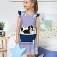 thumbnail image 4 of Fotbe Bernese Mountain Dog Sitting Bath Tub Vestido de Dormir para Niñas de 3 a 10 Años, Mangas Cortas, Estilo Princesa, Pijama Camisón con Mangas Voladas-XX-Large, 4 of 6