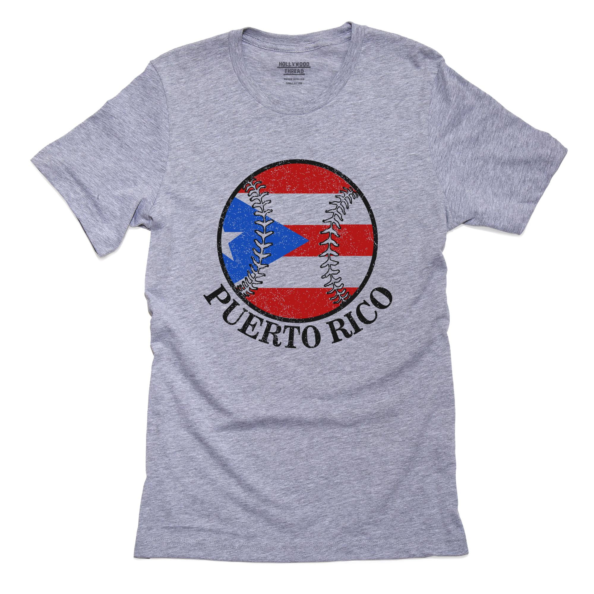  Vintage Puerto Rico Flag - Puerto Rico Baseball Jersey T-Shirt  : Clothing, Shoes & Jewelry