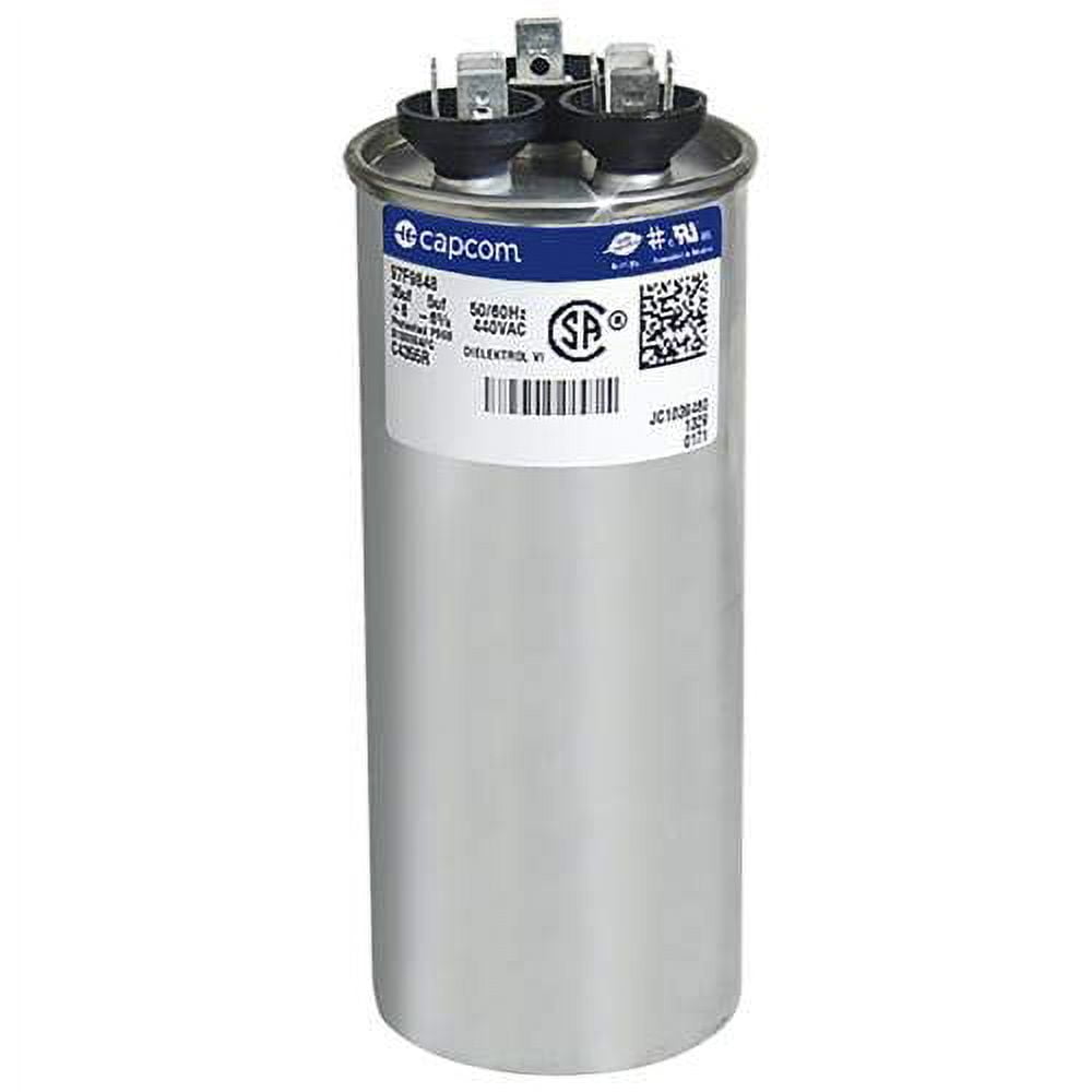 Genteq Capacitor Round 35/5 MFD 440 Volt 97F9848 (Replaces