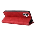 thumbnail image 3 of Allytechgroup Flip Cover Case for iPhone 16, RFID Blocking PU Leather TPU Inner Folio Stand Hand Wrist Cards Holder Wallet Case for Apple iPhone 16, Red, 3 of 7