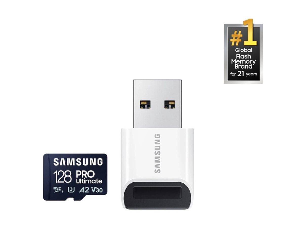 Samsung PRO Ultimate MB-MY128SB - Flash memory card - 128 GB - A2 / Video Class V30 / UHS-I U3 - microSDXC UHS-I