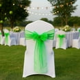 thumbnail image 2 of Elegant Organza Chair Sashes Sheer Fabric Sashes for Weddings Parties and Special Events Reception Events Banquets Decoration– (Pack of 10 Pieces, 6.5"x108"), 2 of 6