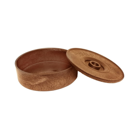 Excellante 8.5" plastic tortilla warmer, terra cotta, comes in each