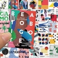 thumbnail image 2 of Paquete de pegatinas estilo Bauhaus, retro, geométricas, 40 unidades, impermeables, 2 of 2