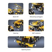CaDA Mobile Crane Building Set - 658 Pcs Construction Vehicle Model Kit