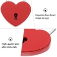 thumbnail image 4 of MasteelfCA 1PC Zinc Alloy Lock Suitcase Security Lock Rustproof Mini Heart Padlock, 4 of 7