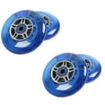 thumbnail image 1 of Replacement Scooter Wheels with Abec 7 Bearings 100mm Blue Wheel 4-Pack for Razor, 1 of 5