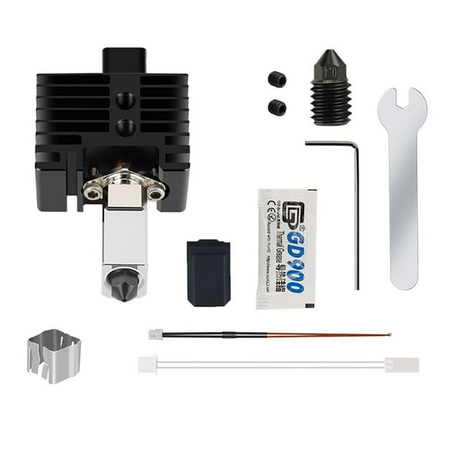 Jusqu'à 500°C 3D Amélioré pour Bambu Lab Version Hot-End Kit de Buse en Acier Trempé