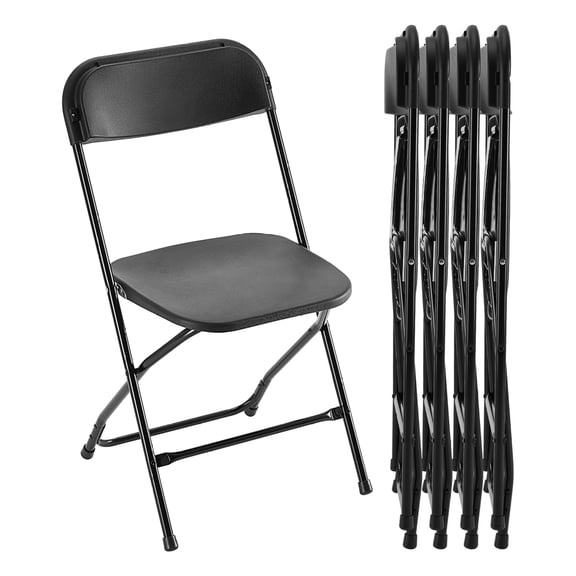 Folding Chair, Portable Stackable Chairs for Indoor Outdoor Use, Event Chairs for Weddings, Office, Picnic, Heavy Duty 330lbs Capacity