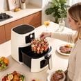 1PC Stainless Steel Air Fryer Skewer Rack with 15 Skewers, Multi ...