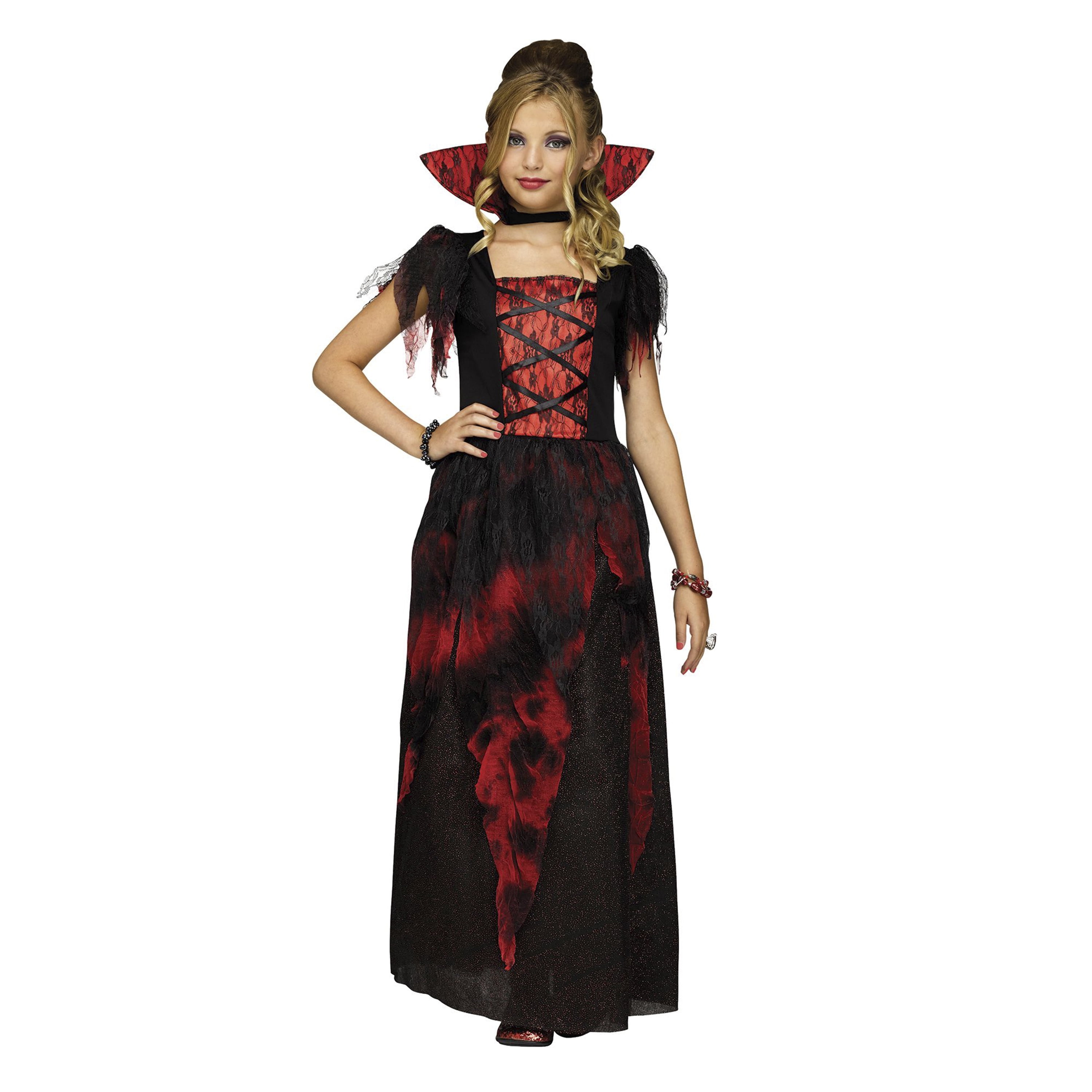 Fun World Inc. Countessa Vampire Halloween Scary Costume Female, Child