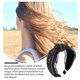 thumbnail image 5 of Jumpingount Diademas para el cabello con lazo, diadema con nudo torcido, diadema bordada con cuentas brillantes, turbante ancho ajustable, accesorios para Accesorio para el cabello Cuenta beige Jumpingount AP010012-05B, 5 of 6