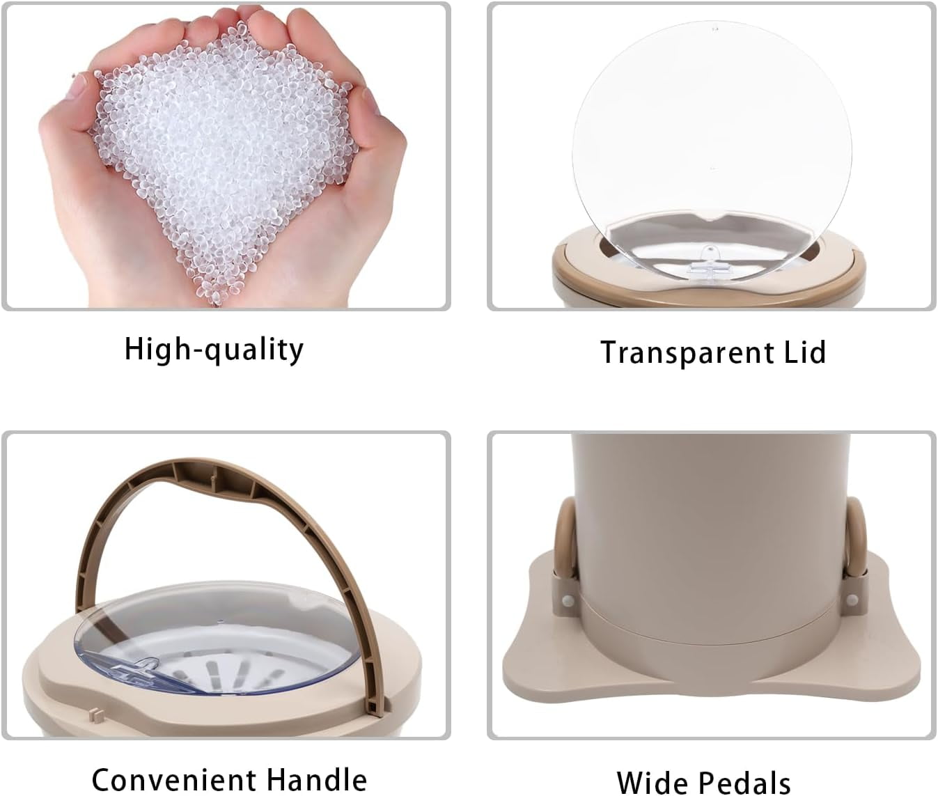Manual Clothes Dryer Portable Mini Dryer Foot Powered Compact Spin Dryer Machine Non Electric Laundry Dryer for RV Camping Apartment Dorm(Khaki)