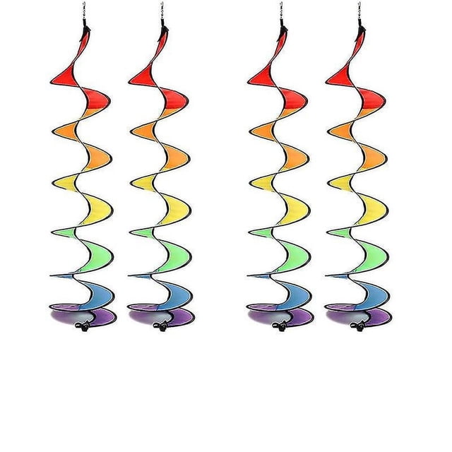 Paquete De 4 Carpas De Campanas De Viento De Colores, Resistentes A Los Rayos UV Y A La Intemperie, Campanas De Viento Coloridas Para El Jardín Y El Hogar