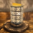 thumbnail image 3 of Yuarrent Radiate Fragrance Clear Crystal Burner para derretir cera y aceites esenciales Innovador quemador de cera para derretir Aromaterapia y Aceites Esenciales plata VDE, 3 of 6