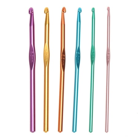 - Moaere 6Pcs Color Aluminum Crochet Hooks Knitting Needles Set Sizes 3.5/4.0/5.0/5.5/6.0/6.5mm Today's Specials