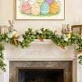 thumbnail image 5 of Kugisaki Easter Galand 71 Inch Easter Eggs Galand with Carrot Holiday Ambient Decoration for Table Centerpiece Mantle Window, 5 of 9