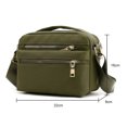 thumbnail image 4 of Bolsa bandolera multibolsillos de hombro de moda suave para fiesta (verde militar) Likrtyny Para Estrenar, 4 of 4