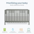 thumbnail image 4 of Dream On Me Synergy Wave 5-in-1 Convertible Crib, Seagrass, 4 of 10