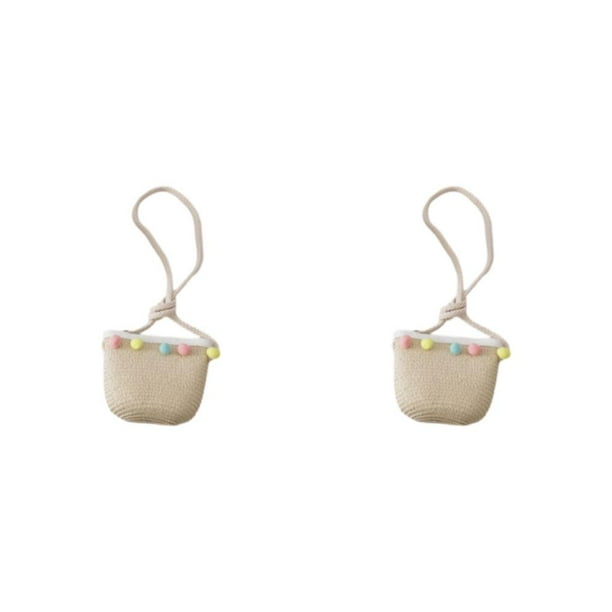 Sombrero de Sol Qarigey para Niños y Bolso de Hombro Beige 2 Conjunto