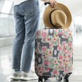 thumbnail image 2 of Boston Terrier Dog with Flower Luggage Cover Fashion Suitcase Cover Baggage Covers Fit 25-28 Inch Luggage (Go Travel), 2 of 5