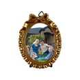 thumbnail image 4 of Gold Carved Photo Frame – Resin Bow Hanging Wall Frame with Stand 6 Shapes To Choose Versatile Tabletop & Wall Decor(E), 4 of 5