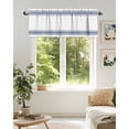 thumbnail image 6 of Farmhouse Blue Valances for Windows Stripes Decoration Valance Rod Pocket Light Filtering Short Window Treatments Curtains for Kitchen Bathroom Living Room Bedroom, 1 Panel, 54 x 18 Inch, 6 of 7