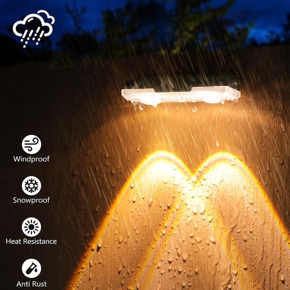 Solar Fence Lights, 4 Pack 3000K/4000K/6000K Solar Outdoor Lights, Waterproof Fence Solar Lights Outdoor, LED Solar Deck Lights for Outside Yard Step