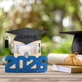 thumbnail image 7 of 2026 Graduation Money Holder, Wooden Cash Gift Card Holder with Grad Cap, Money Cash Envelope Box, Tabletop Decoration for Grad Party, Practical & Meaningful Graduation Keepsake, Red, 7 of 7