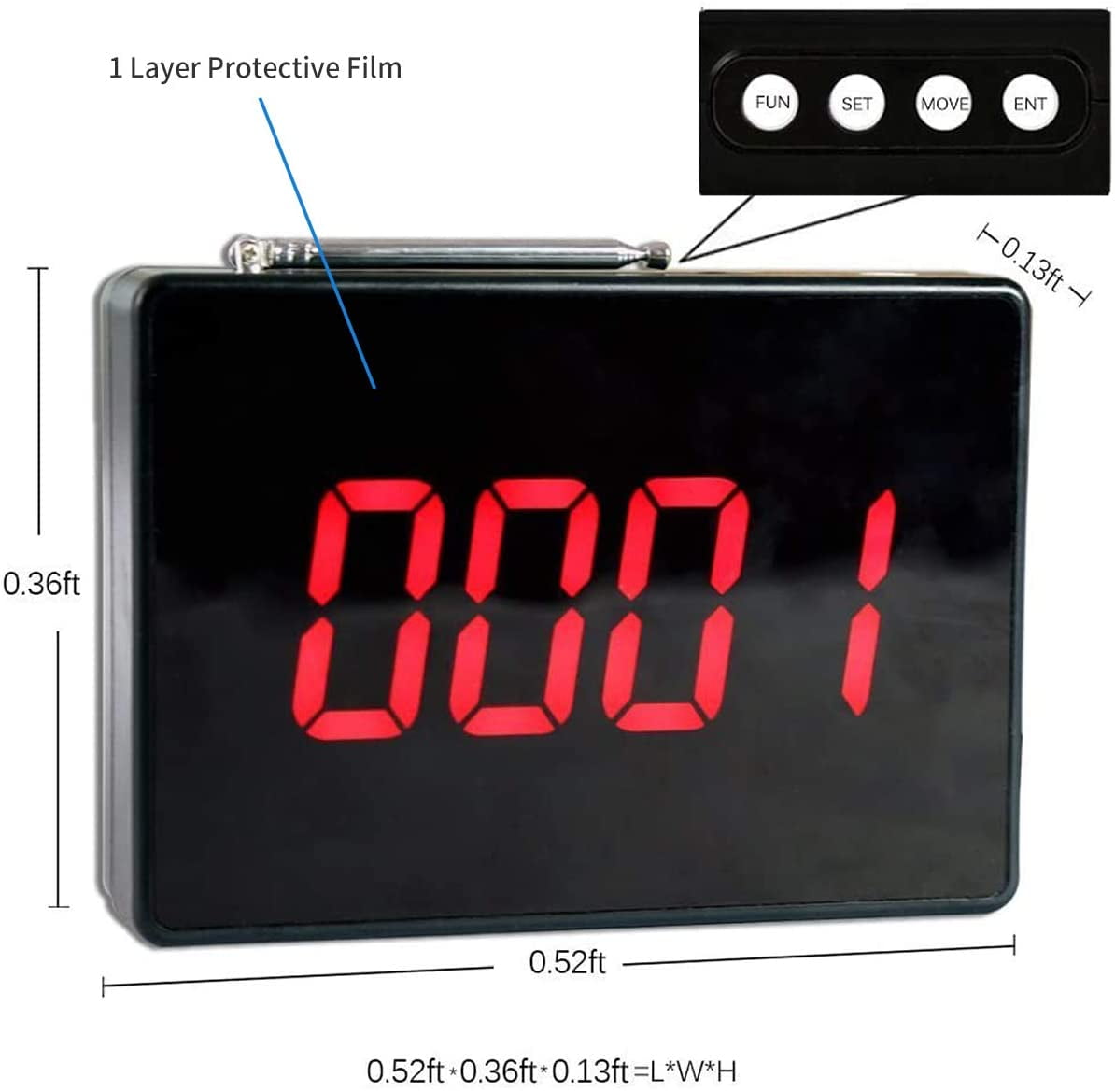 Buy FSXUOLIPI Restaurant Pager, Waterproof and Oil Proof, Social