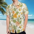 thumbnail image 5 of High Quality Hawaiian Shirts for Men Short Sleeve Aloha Beach Shirt Floral Summer Casual Button Down Shirts Blouses RAMUBK, 5 of 7