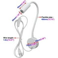 thumbnail image 2 of y 3W LED Light Picture Lamp Fixture Flexible Pipe with Button Plug-in White Finish Warm White, 2 of 5