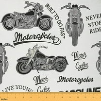 Homewish Outdoor Motocross Fabric by the Yard 3 Yard,Speed Sports Sewing Fabric,Gray Motorcycle Room Decor Fabric by the Yard For Boys,Lightweight Room Decorative