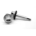 thumbnail image 1 of #10-16 x 1" BSD Thread Self Drilling Screw Hex Washer Head with Bonded Neoprene Washer Low Carbon Steel Zinc Plated Pk 1250, 1 of 1