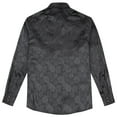 thumbnail image 5 of AZoiNM Men's Print Patchwork Casual Shirt Slim Fit Long Sleeve No Pocket, 5 of 10