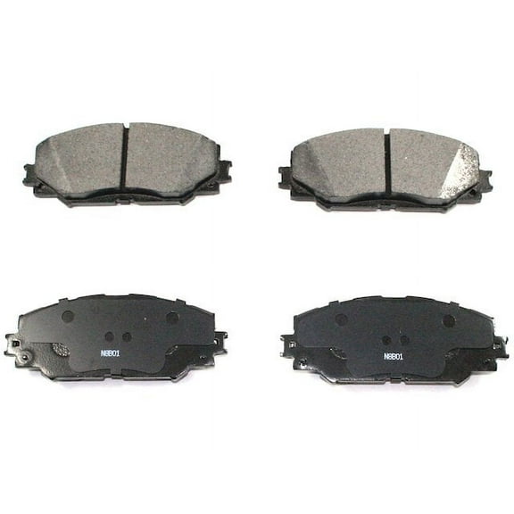 Front Brake Pad Set - Compatible with 2009 - 2019 Toyota Corolla 2010 2011 2012 2013 2014 2015 2016 2017 2018