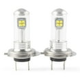 thumbnail image 4 of ZS 2pcs DC12-24V Car H7 6000K 80W 3000LM High Power LED Fog Driving Light Lamp Bulb White Lighting Replacement Bulbs, 4 of 5