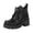 Black, variant on Fall Short Riding Boots for Women Platform Lug Sole Chunky Heel Lace up Ankle Boots Classic Round Toe Wide Width High Top Oxofrd Shoes