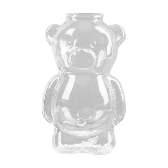 Bear-Shaped Glass Mug, 20oz Capacity, Spill-Proof Lid, Dishwasher Safe, Travel-Friendly with Carry Handle for Hot Cocoa, Coffee, or Tea