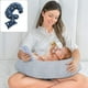 thumbnail image 4 of 1. SUAVE Y TRANSPIRABLE: nuestra almohada de lactancia para bebés está rellena con material de algodón de fibra de PP 7D hueco, y la funda de la almohada de lactancia está hecha de material de, 4 of 5