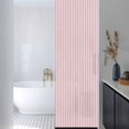 thumbnail image 3 of Pink Striped Window Privacy Film, Modern Simple Farmhouse Beige Vintage Static Cling UV Sun Blocking Heat Control Window Tint Day and Night, Non-Adhesive One Way Windows Privacy Cover 17.7''x78.7'', 3 of 7