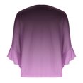 thumbnail image 4 of mfyjkho Tops Para Salir, Camiseta/Camiseta Informal De Cuello Redondo Y Manga Corta De Color Liso Para Mujer, Primavera Y Verano Tops Para Hacer Ejercicio L, 4 of 5