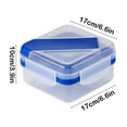 thumbnail image 3 of YIKA Tupperware Container Outdoor Salad Bento Box Microwave Heatable Plastic Lunch Box Worker Loss Lunch Box Box Fruit Container Kitchen Storage Blue, 3 of 6