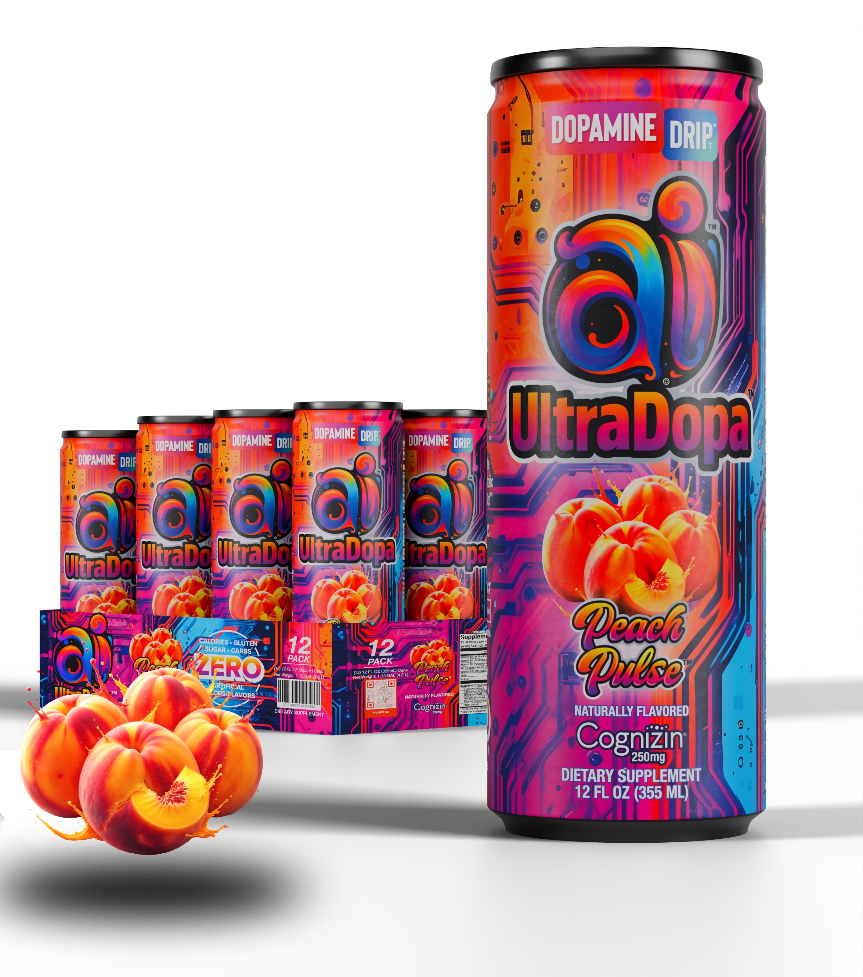 XXyience Cran Razz Energy Drink 16 Fl. Oz. Cans - Pack of 12