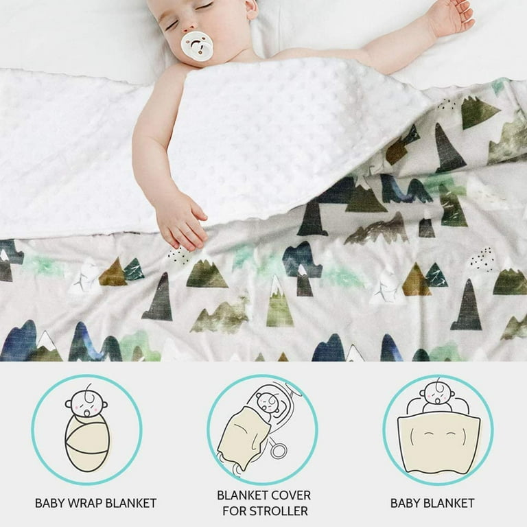 Mountain minky shop baby blanket