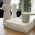 thumbnail image 2 of Cnshop Set of 2 Decorative Linen Book Boxes, Aesthetic Fake Book Storage & Keepsake Box for Home Decor, 2 of 10