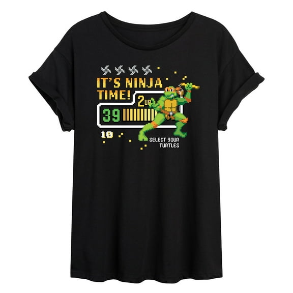 Teenage Mutant Ninja Turtles - Its Ninja Time Mikey - Women's Oversized T-Shirt