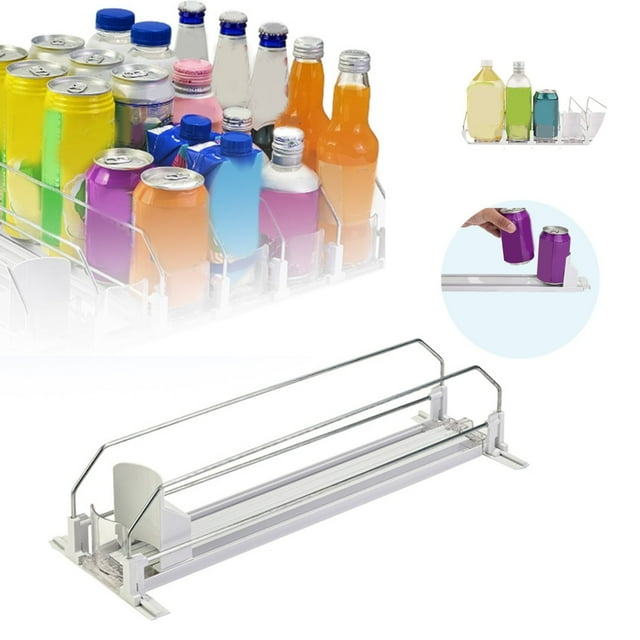 Beverage For Refrigerator Automatic Pushing Can For Refrigerator Pantry And Kitchen White 1