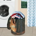 thumbnail image 5 of 50L Extra Large Popup Hamper Collapsible Laundry Basket With Zippered Lid 15.7x18.5in Camping and Outdoor Activities, 5 of 7