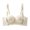 Milky White, variant on Women Wireless Bra, Non-Wired Push-Up Bra, Adjustable Lettered Straps Bra, Comfortable 3/4 Cup Underwear for Daily Wear Party